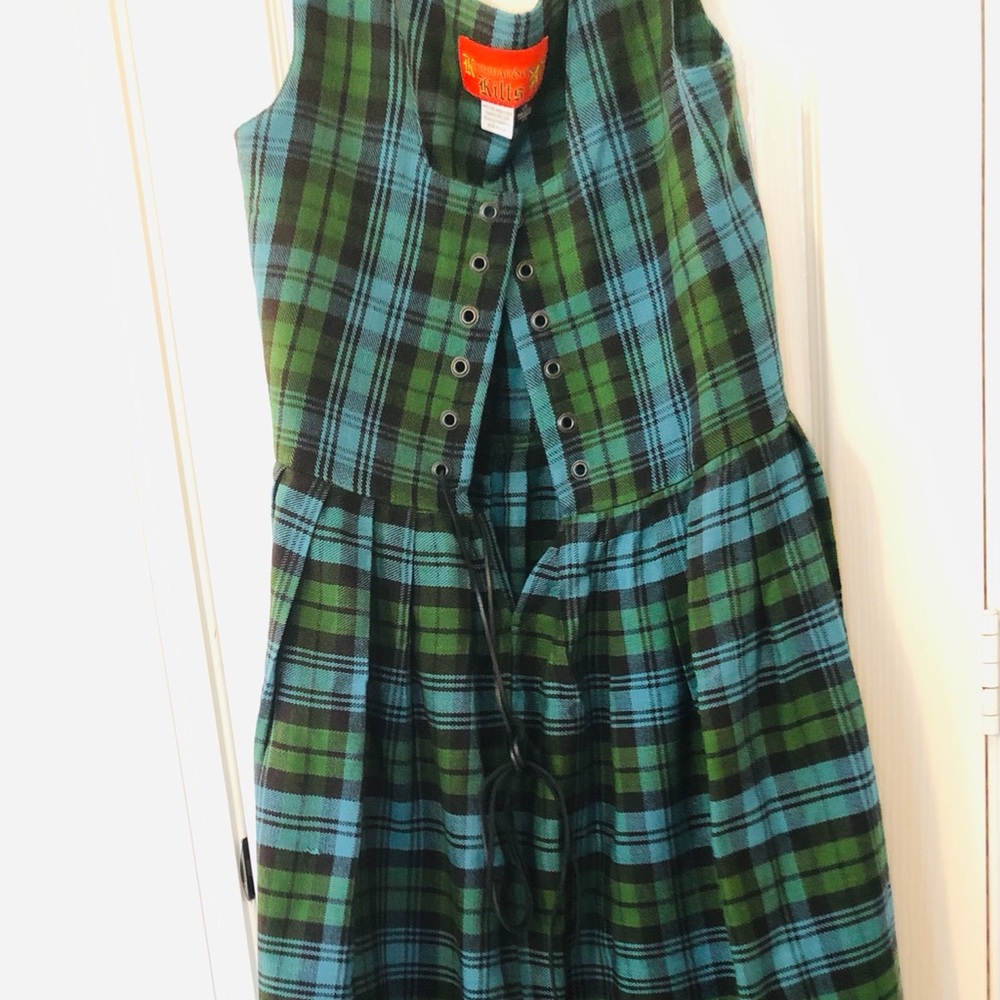 Scottish plaid costume dress